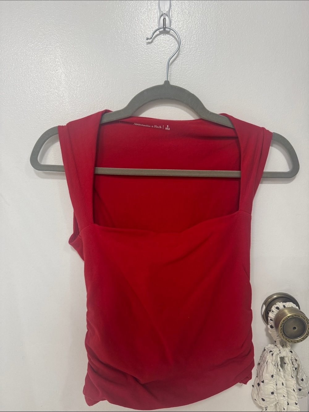 Abercrombie & Fitch Red Square-Neck Tank